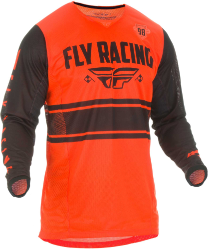 Fly Racing - Fly Racing Kinetic Mesh Era Jersey - 372-327M - Neon Orange/Black - Medium
