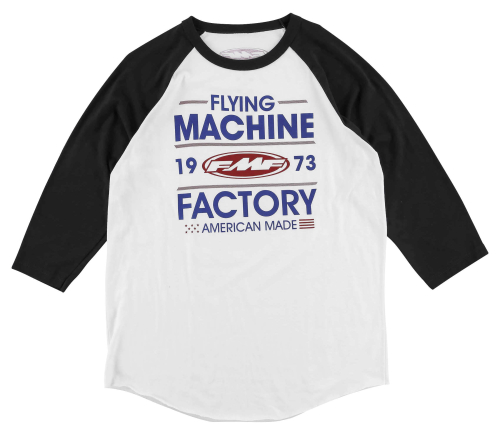 FMF Racing - FMF Racing Recoil Raglan 3/4 T-Shirt - HO7119900-WBK-2XL - White - 2XL