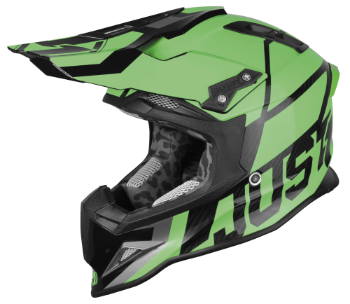 Just 1 - Just 1 J12 Unit Carbon Helmet - 6063230141045-02 - Fluorescent Green - X-Small