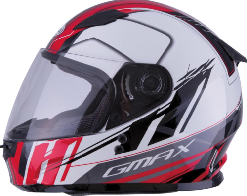 G-Max - G-Max GM49Y Rogue Youth Helmet - G7497030 - White/Red - Small
