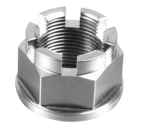 Pro Bolt - Pro Bolt Castle Rear Wheel Axle Nuts - M24x1.50mm - 32mm - Stainless - LSSNUT24150001Z2