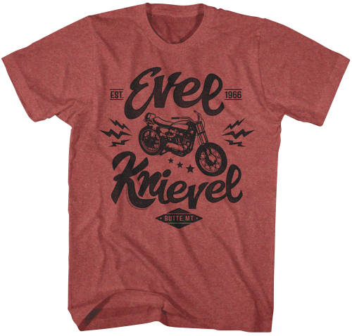 Evel Knievel - Evel Knievel One Evel Moto T-Shirt - EK5106L - Red - Large