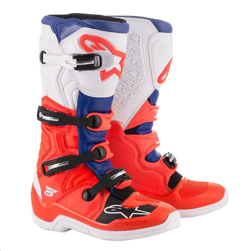 Alpinestars - Alpinestars Tech 5 Boots - 2015015307212 - Red/Blue/White - 12