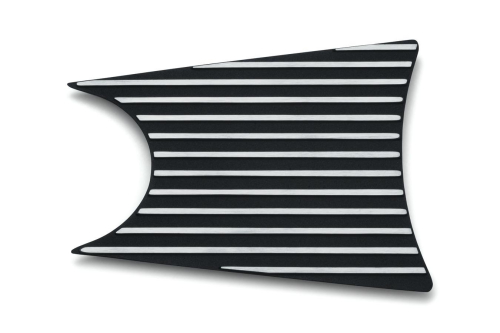 Kuryakyn - Kuryakyn Finned Primary Accent - Satin Black and Machined - 6063
