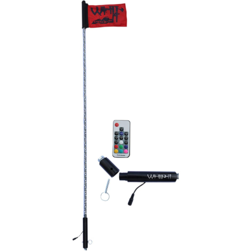 Whip-It - Whip-It Rigid LED Light Rod - 4ft. - Black - 4-104B