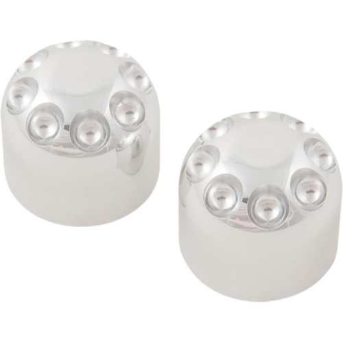 Kens Factory - Kens Factory Front Axle Nut Covers - Polished - 20-001