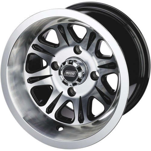Moose Utility - Moose Utility 547X Front Wheel - 12x7 - 4+3 Offset - 4/110 - Silver - 0230-0893