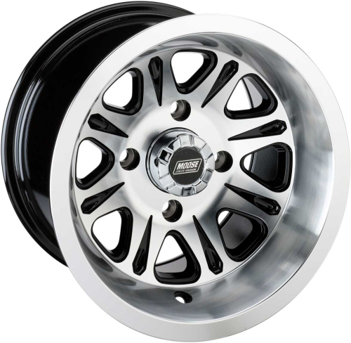 Moose Utility - Moose Utility 547X Rear Wheel - 14x8 - 4+4 Offset - 4/110 - Silver - 0230-0905