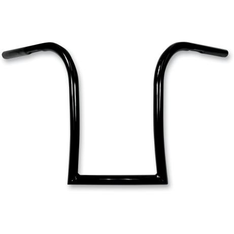 LA Choppers - LA Choppers 1in. Nice Curves Ape Hanger Handlebar - 14in. Ape - Gloss Black - LA-7340-14B
