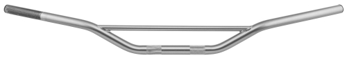 BikeMaster - BikeMaster 7/8in. Carbon Steel Handlebar - YZ High - Silver - 111869