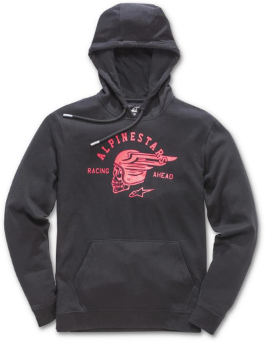 Alpinestars - Alpinestars Skullision Fleece Hoody - 1018-51114-1030-S - Black/Red - Small