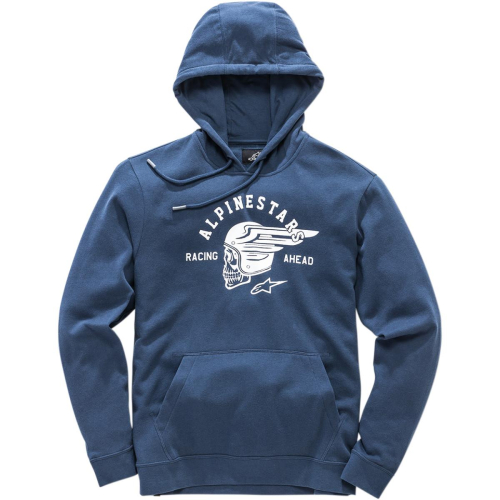 Alpinestars - Alpinestars Skullision Fleece Hoody - 1018-51114-7020-M - Navy/White - Medium