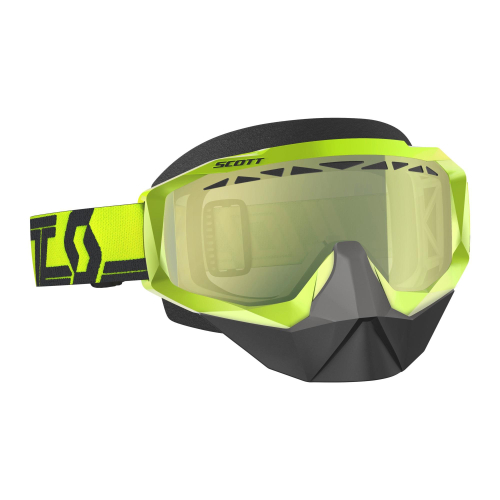 Scott USA - Scott USA Hustle Snowcross Goggles - 262582-1017325 - Yellow/Black / Amp Yellow Chrome Lens - OSFM