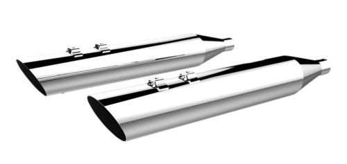 Khrome Werks - Khrome Werks 4.50in. HP-Plus Slip-Ons - Chrome-Slant Down - 202760