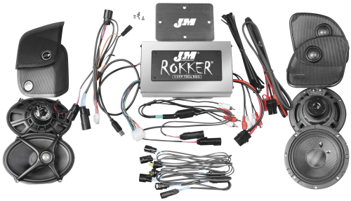 J&M - J&M Rokker XXR Extreme 700W Audio/Install Kit - XXRK-700SP4-15RC