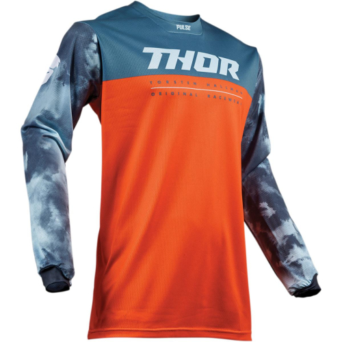 Thor - Thor Pulse Air Acid Jersey - 2910-4789 - Red Orange/Slate - Medium