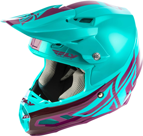 Fly Racing - Fly Racing F2 Carbon MIPS Shield Helmet - 73-4247-7 - Sea Foam - Large