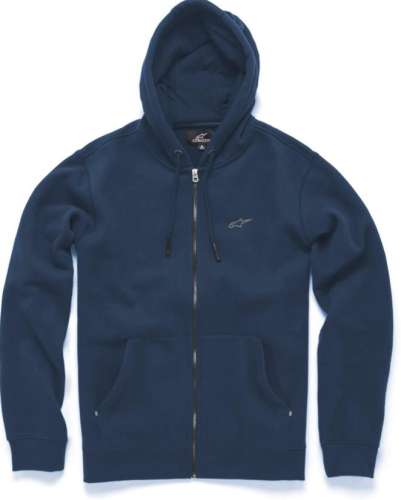 Alpinestars - Alpinestars Effortless Fleece Zip Front Hoody - 1037-53111-70-2X - Navy - 2XL
