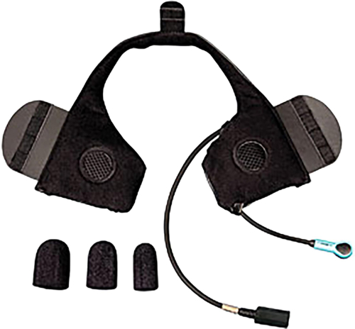 J&M - J&M Integrated Headset for Most Shorty Style/Half Helmet - HS-BCD291-HHU-XHO