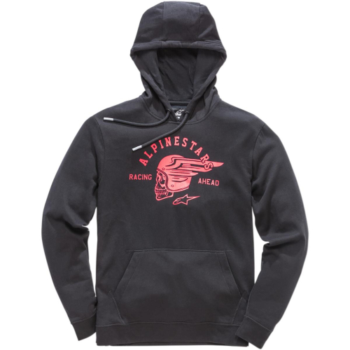 Alpinestars - Alpinestars Skullision Fleece Hoody - 1018-51114-1030-2X - Black/Red - 2XL