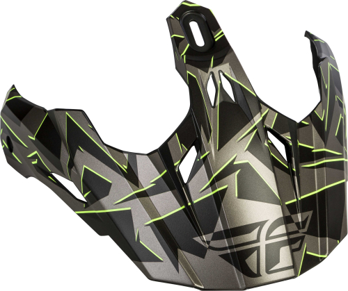 Fly Racing - Fly Racing Visor for Fly Trekker Helmets - Gray/Hi-Vis - 73-3115