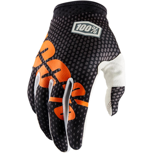 100% - 100% I-Track Gloves - 10002-052-10 - Charcoal - Small