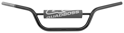 QuadBoss - QuadBoss Carbon Steel ATV Bend Handlebar - High Bend - Black - 110441
