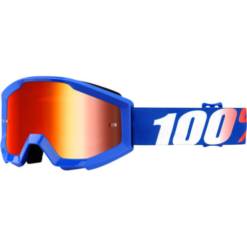 100% - 100% Strata Nation Youth Goggles - 50510-236-02 - Nation Purple/ Mirror Red Lens - OSFM