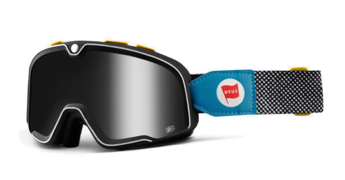 100% - 100% Barstow Deus 17 Classic Goggles - 50002-244-02 - Deus 17 / Silver Mirror Lens - OSFM