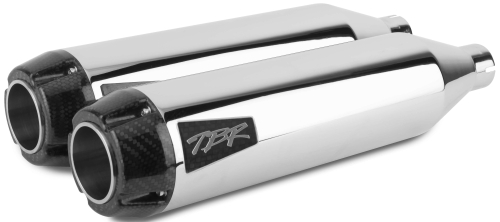 Two Brothers Racing - Two Brothers Racing Dual Shorty Slip-On - Chrome - 005-4360499D