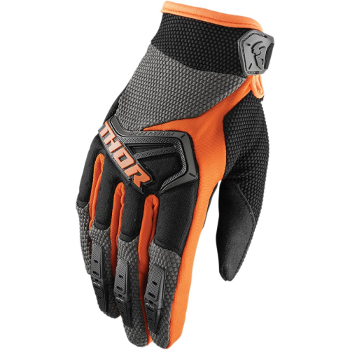 Thor - Thor Spectrum Youth Gloves - 3332-1202 - Charcoal/Orange - 2XS