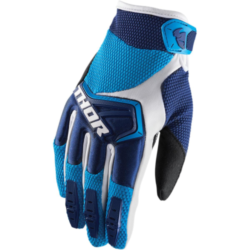 Thor - Thor Spectrum Youth Gloves - 3332-1212 - Navy/Blue/White - 2XS