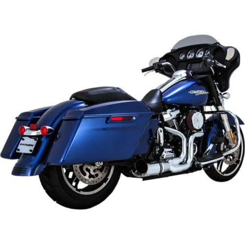 Python - Python Rayzer 2:1 Exhaust System - Chrome - 1800-2193