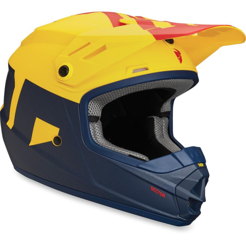 Thor - Thor Sector Level Youth Helmet - XF-2-0111-1084 - Navy/Yellow - Small