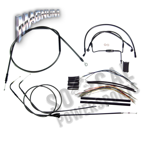 Magnum - Magnum Black Pearl Handlebar Installation Kit for 15-17in. Ape - 487912