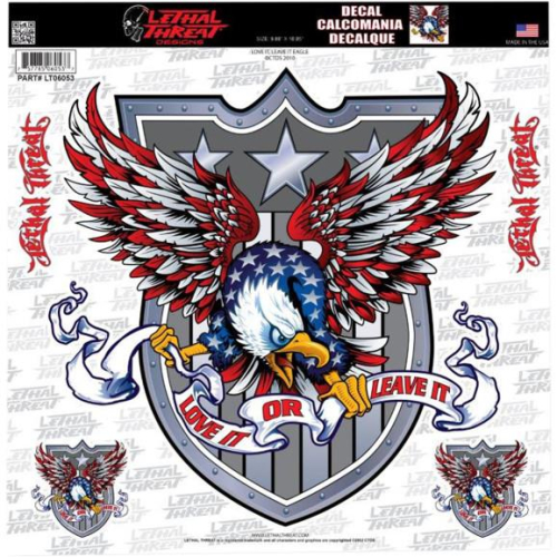 Lethal Threat - Lethal Threat Love It or Leave It Decal - LT06053