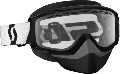 Scott USA - Scott USA Split OTG Snowcross Goggles - 268198-0001043 - Black / Clear Lens - OSFM