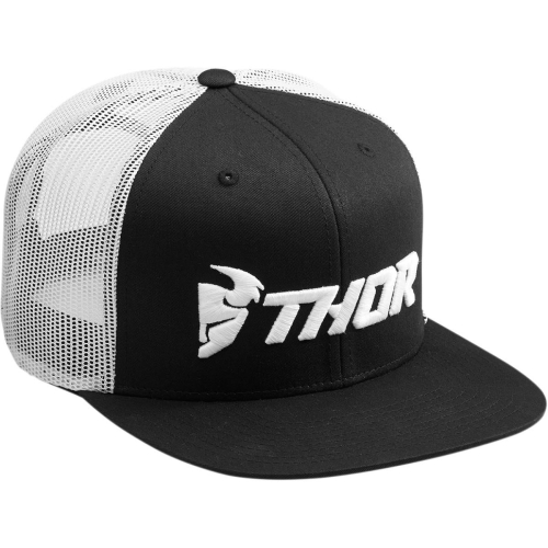 Thor - Thor Trucker Snapback Hat - 2501-2764 - Black/White - OSFM