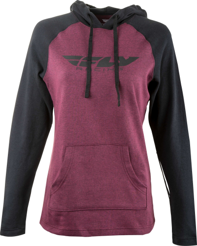 Fly Racing - Fly Racing Lightweight Womens Hoodie - 358-0127S - Burgundy/Black - Small