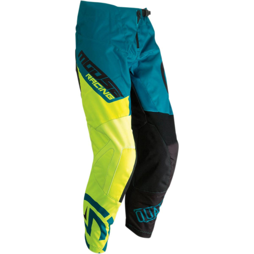 Moose Racing - Moose Racing Qualifier Youth Pants - 2903-1662 - Teal/Hi-Viz - 18