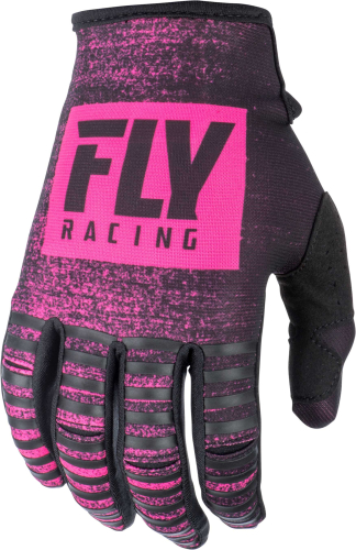 Fly Racing - Fly Racing Kinetic Noiz Youth Gloves - 372-51806 - Neon Pink/Black - 6