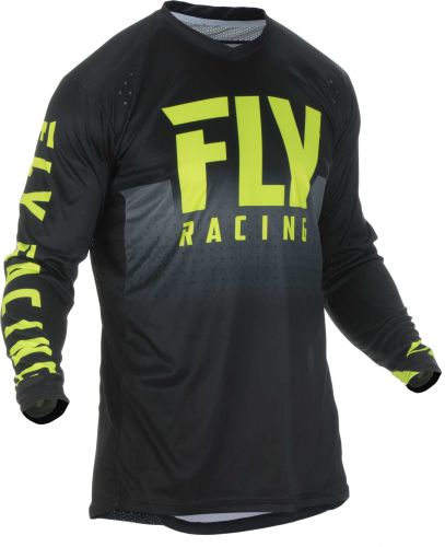 Fly Racing - Fly Racing Lite Hydrogen Jersey - 372-720L - Black/Hi-Vis - Large