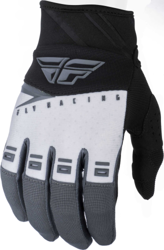 Fly Racing - Fly Racing F-16 Youth Gloves - 372-91002 - Black/White/Gray - 2