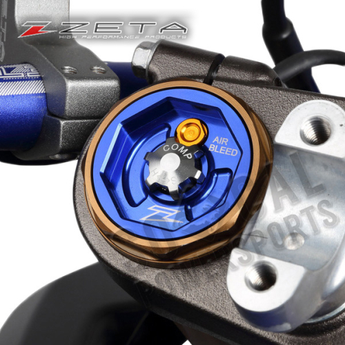 ZETA - ZETA Fork Caps - Blue - ZE56-10026