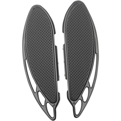 Carl Brouhard Designs - Carl Brouhard Designs Elite Velocity Passenger Floorboards - Rapture Black - FB-R003-R