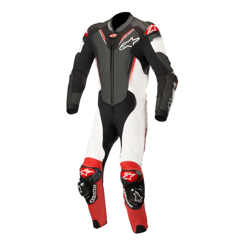 Alpinestars - Alpinestars Atem One-Piece Leather Suit V3 - 3156518-123-60 - Black/White/Red - 50