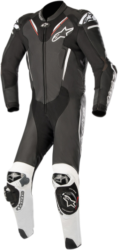 Alpinestars - Alpinestars Atem One-Piece Leather Suit V3 - 3156518-12-58 - Black/White - 48