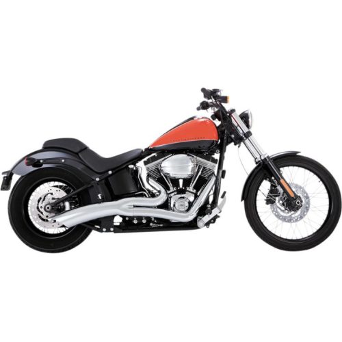 Vance & Hines - Vance & Hines Big Radius 2-Into-1 Exhaust System - Chrome - 28023