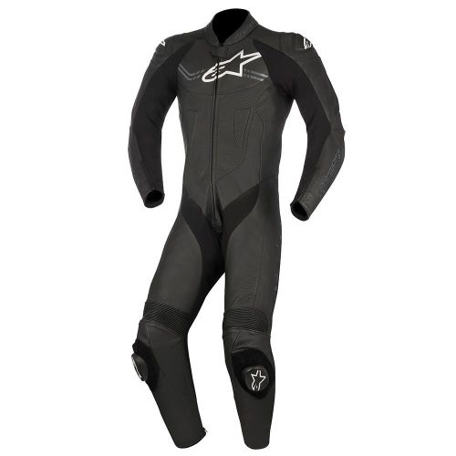 Alpinestars - Alpinestars Challenger One-Piece Leather Suit V2 - 3150617-10-48 - Black - 38