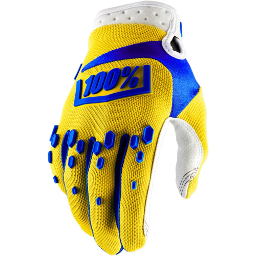 100% - 100% Airmatic Gloves - 10004-004-10 - Yellow - Small